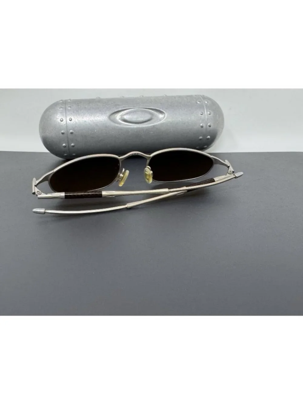 Oakley OO A Wire Platinum Frame 05-775 Jordan Scrstched Lenses No Ear Socks